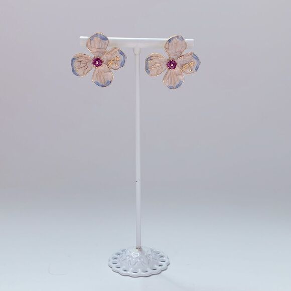 🌸New Beautiful Flower Petals Earrings - Picture 2 of 5